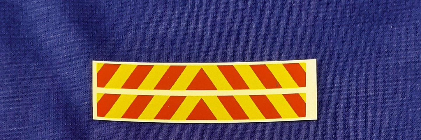 1:50 Scale Chevron Bumper Decals, Scania, Volvo, Daf Clear Waterslide Decals