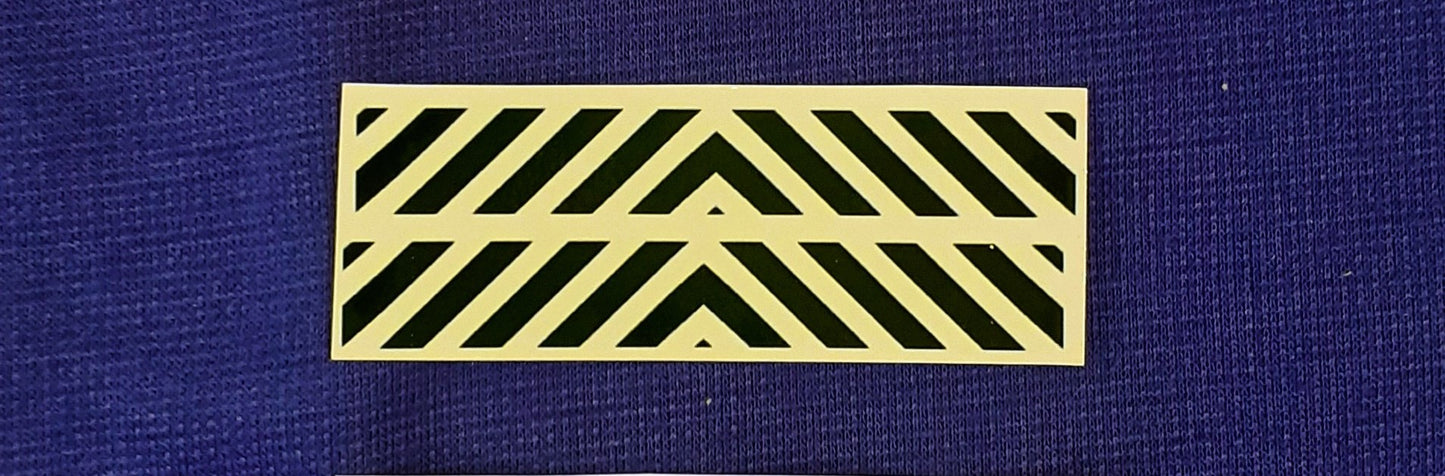 1:50 Scale Chevron Bumper Decals, Scania, Volvo, Daf Clear Waterslide Decals