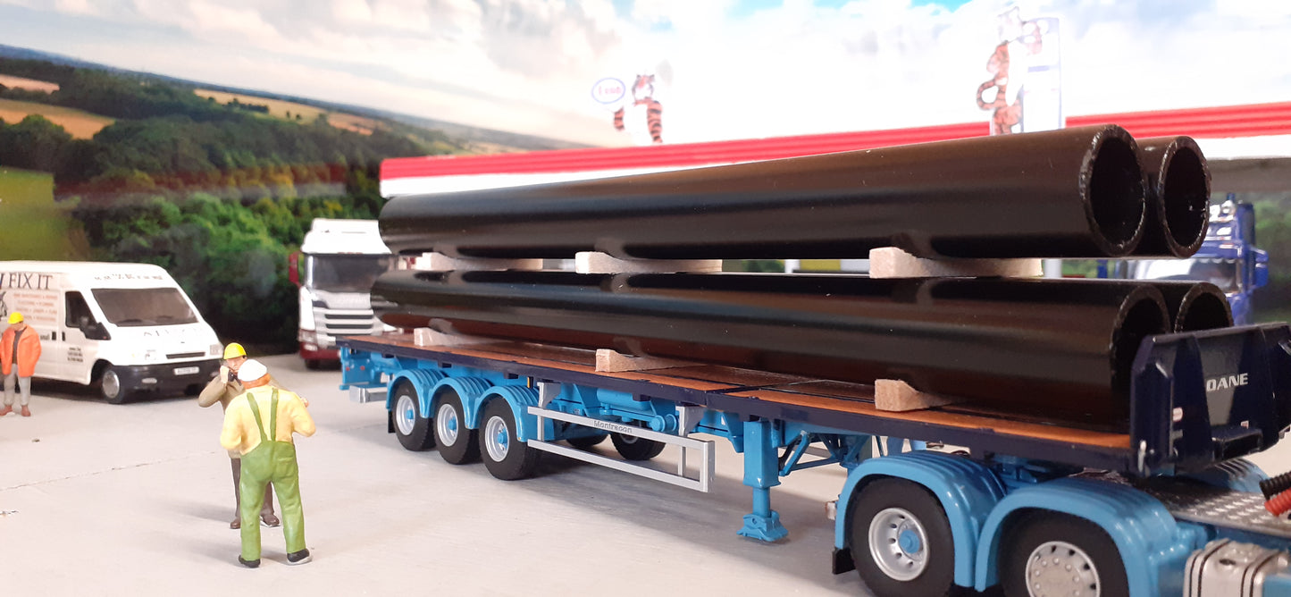 1:50 Scale Pipe Load, steel Loads, Scania, Volvo, Daf