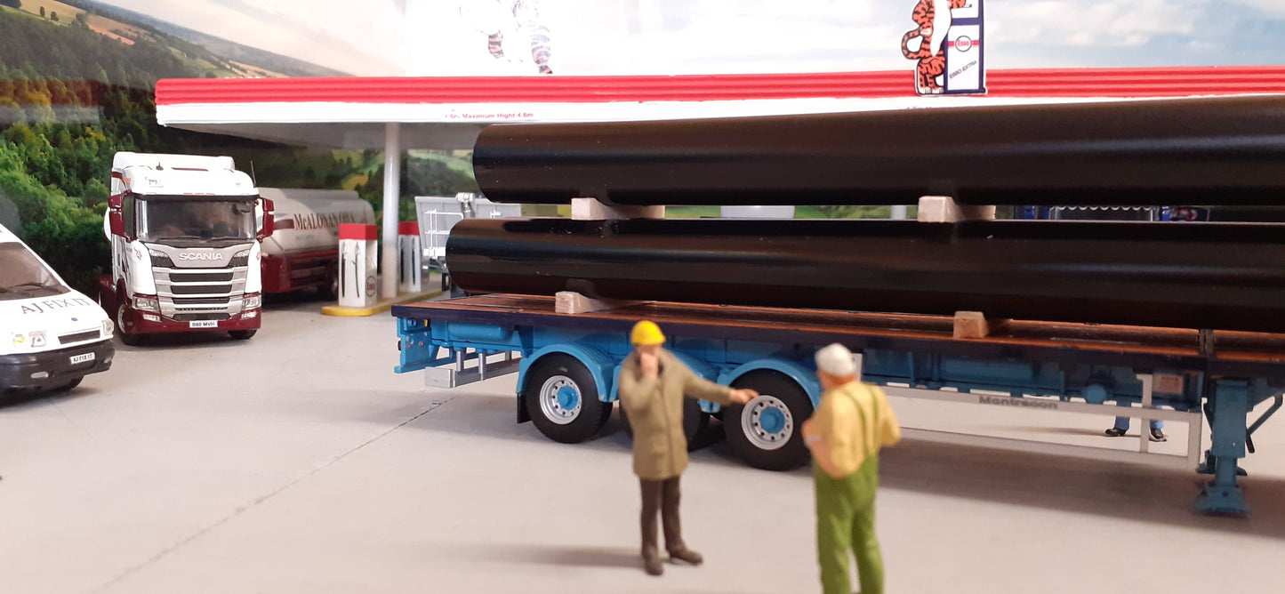 1:50 Scale Pipe Load, steel Loads, Scania, Volvo, Daf