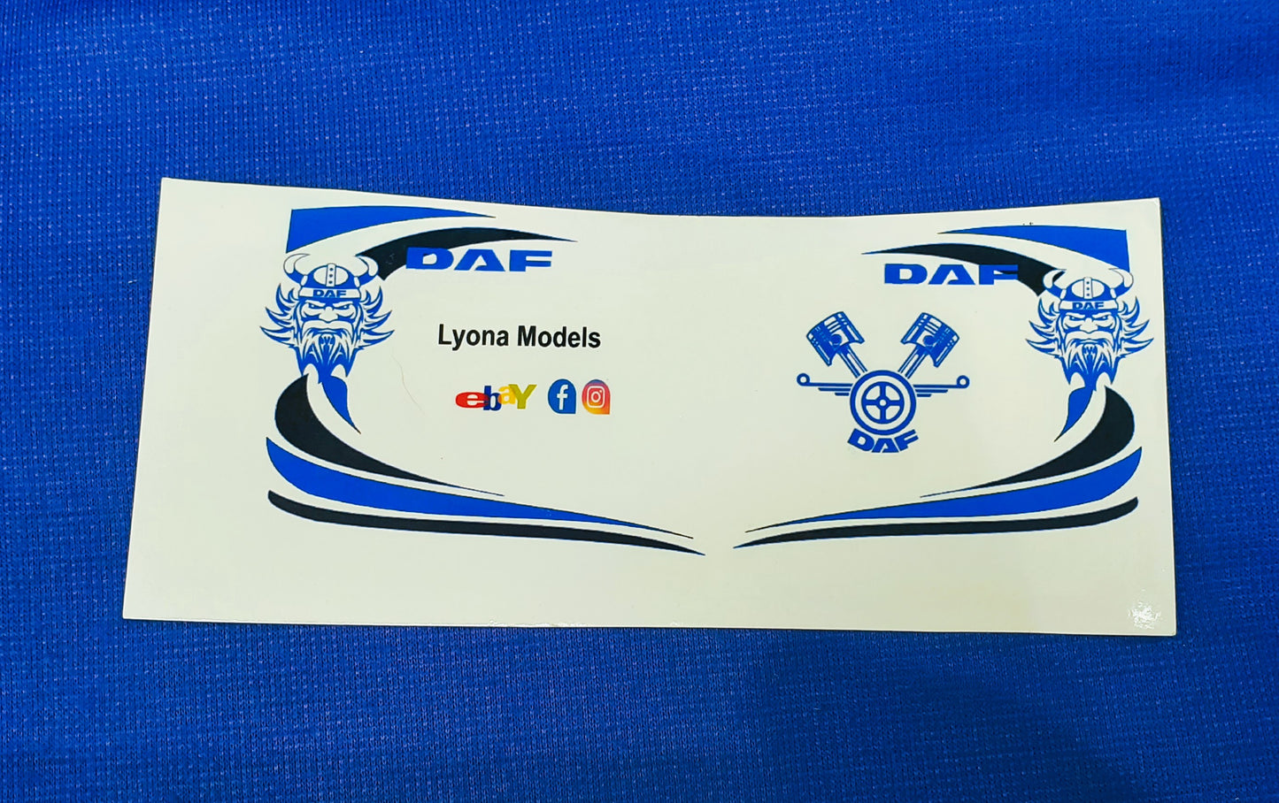 1:50 Scale Daf Decals, Daffy Duck, Clear Waterslide Decals