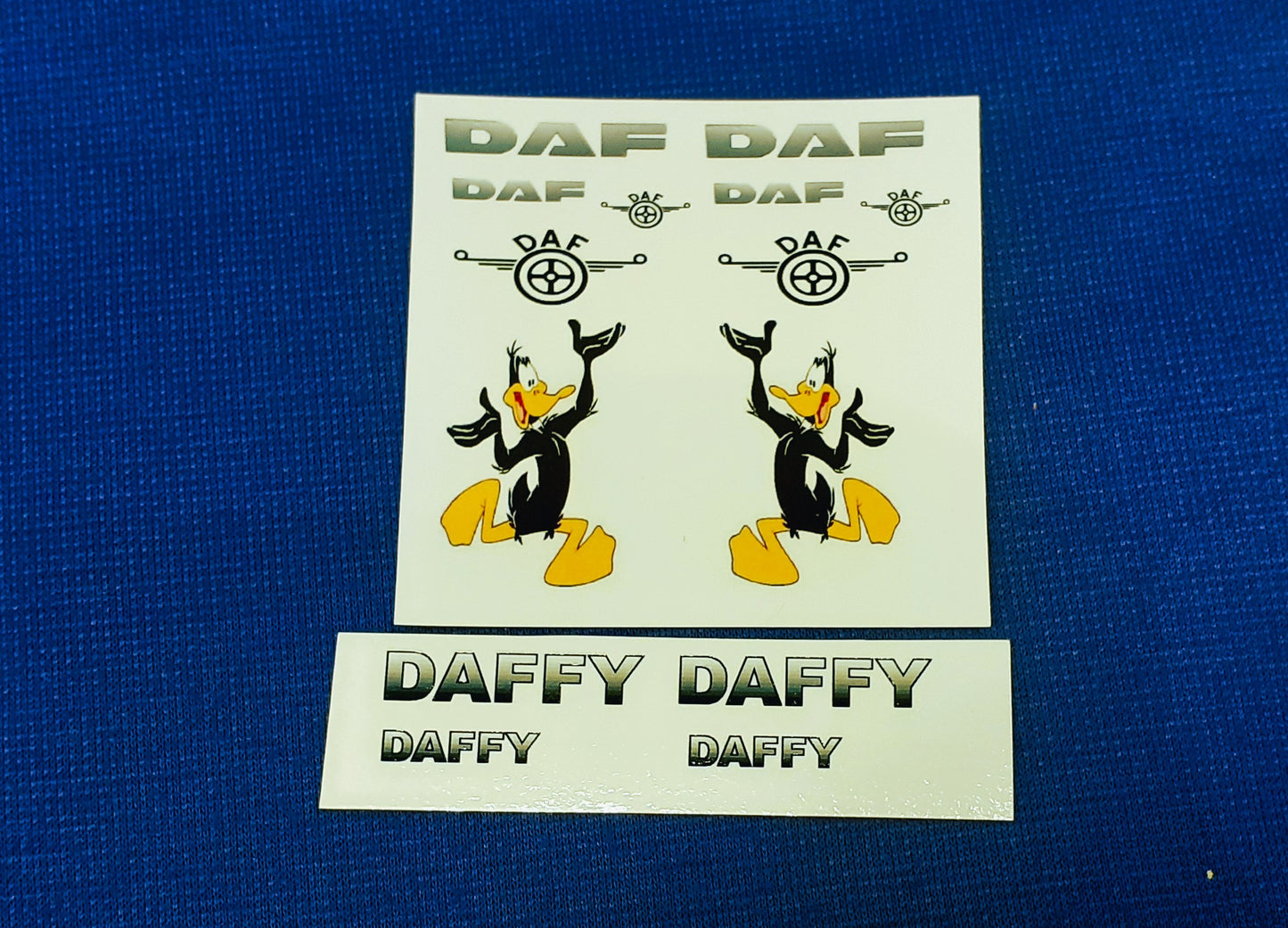 1:50 Scale Daf Decals, Daffy Duck, Clear Waterslide Decals