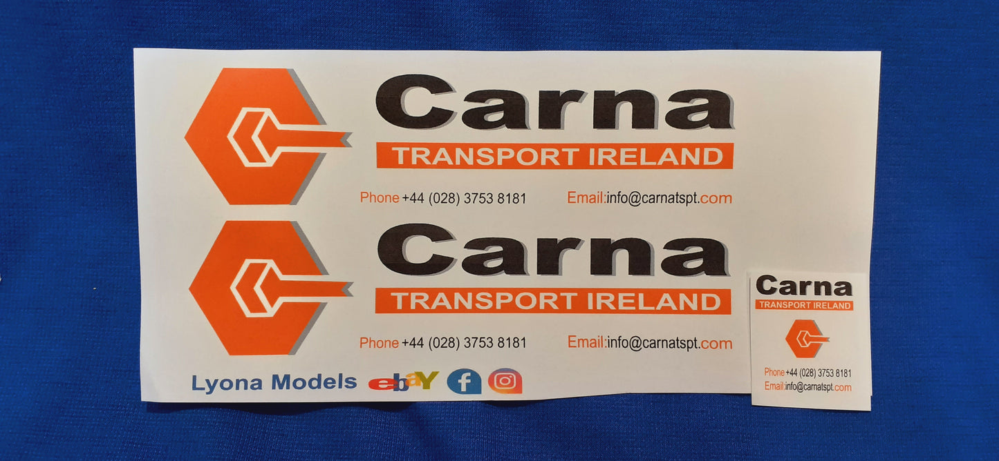 Carna Transport Ireland Decals