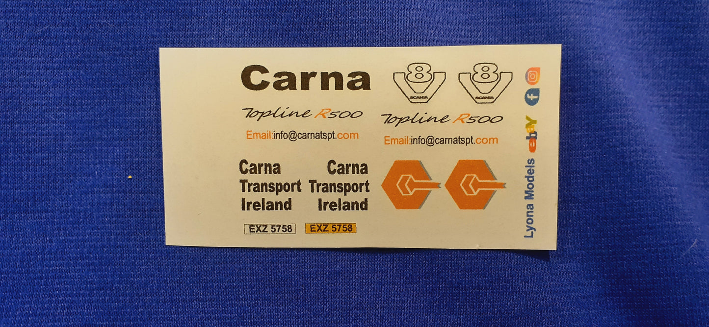 Carna Transport Ireland Decals