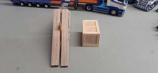 1:50 Scale Handcrafted Timber Roof Trusses x 4, Plus Small Box