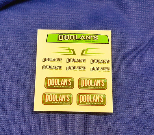 Doolan's Heavy Haulage Waterslide Decals
