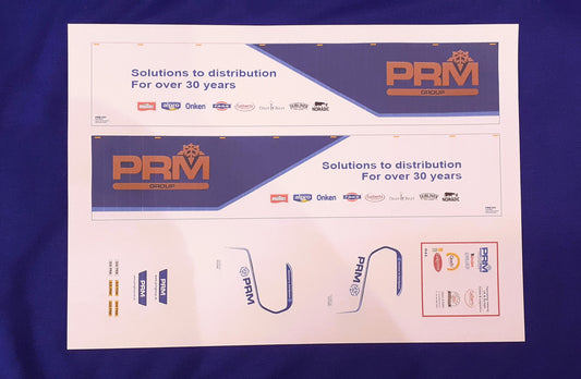 1:50 Scale PRM Group Scania S Series & Trailer. Waterslide Decals