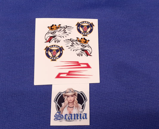 1:50 Scale Scania Griffin, Clear Waterslide Decals