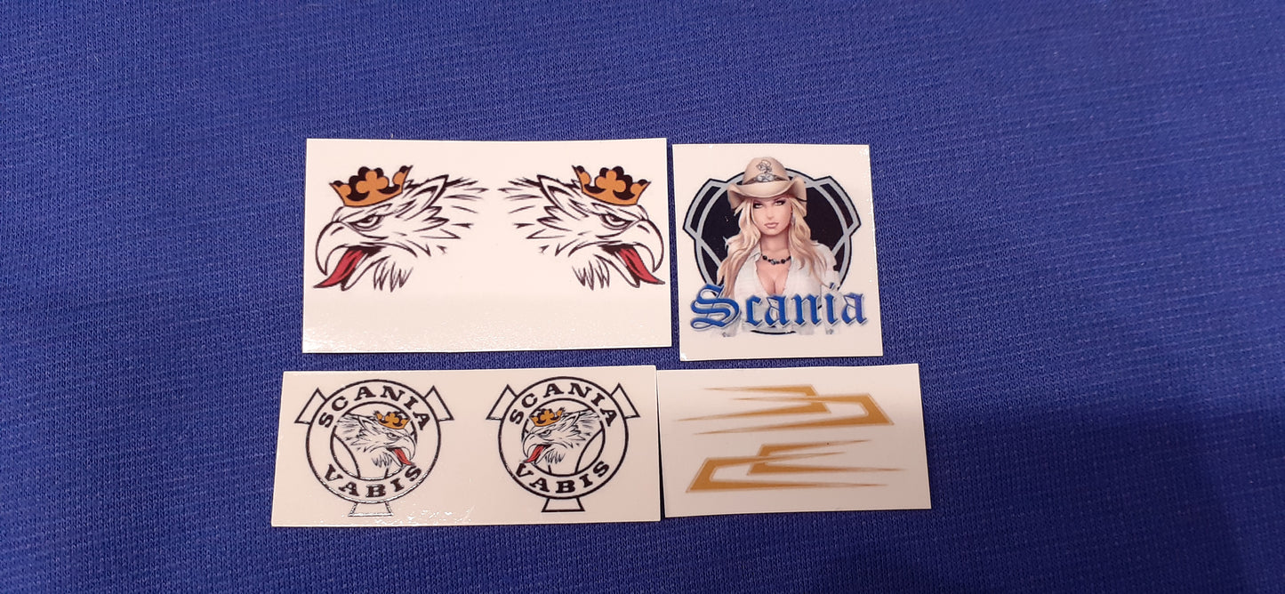 1:50 Scale Scania Griffin, Clear Waterslide Decals