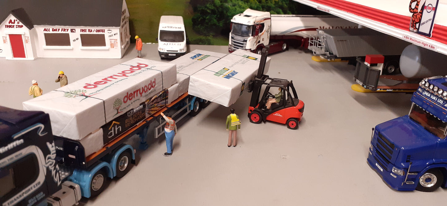 1:50 Scale Straps, Tarp Covered Timber Loads