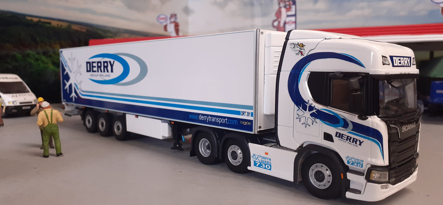 1:50 Scale Derry Group Ireland Scania S Series & Trailer. Waterslide Decals
