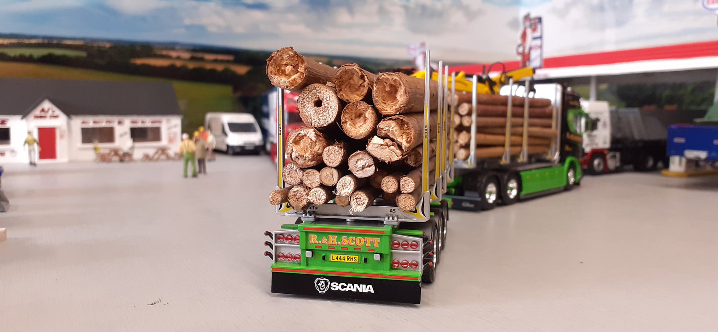 1:50 Scale Tekno R&H Scott Timber Haulage, Scania Rigid & Trailer