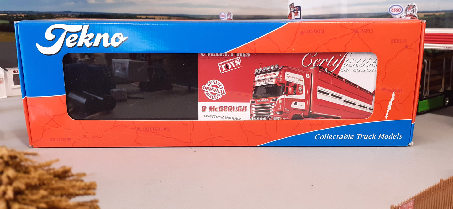 1:50 Scale Tekno D McGeough Live Stock Scania Streamline Topline