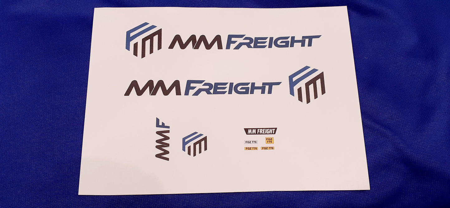 1:50 Scale MM Freight Scania Next Gen Unit & Trailer Decals Only