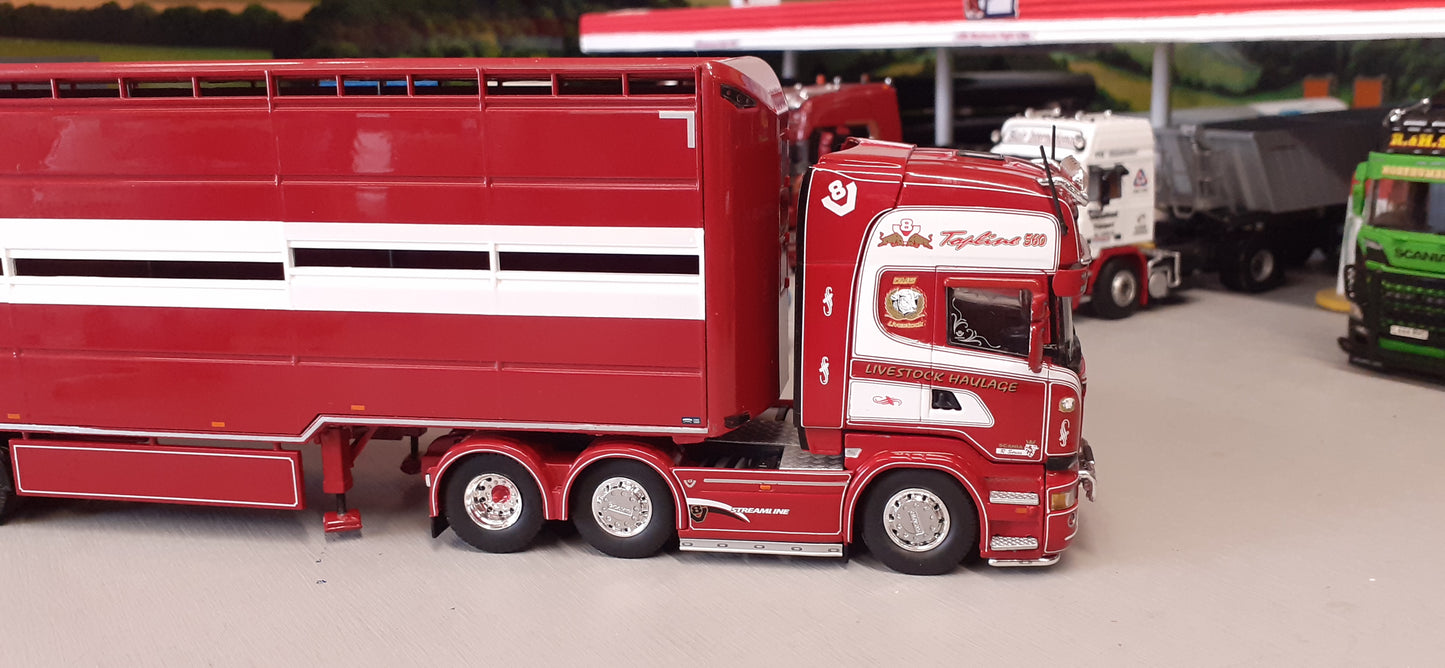 1:50 Scale Tekno D McGeough Live Stock Scania Streamline Topline