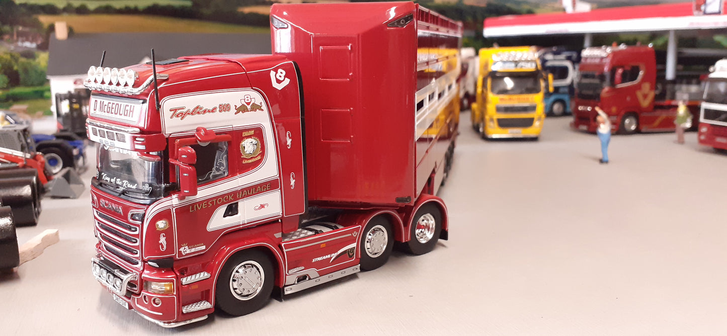 1:50 Scale Tekno D McGeough Live Stock Scania Streamline Topline