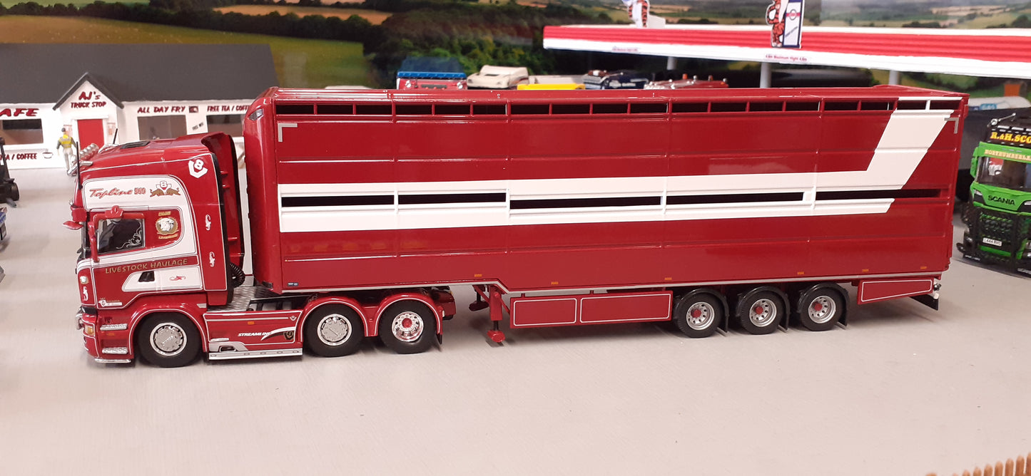 1:50 Scale Tekno D McGeough Live Stock Scania Streamline Topline