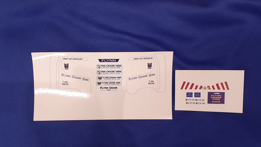 1:50 Scale Flynn Crane Hire Scania Highline Decals